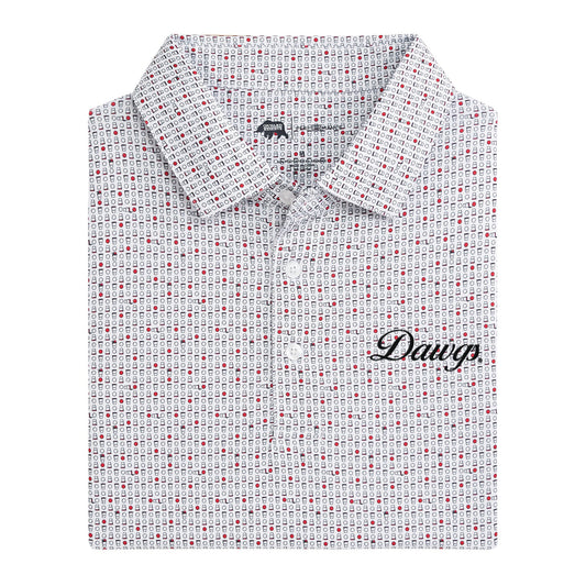 Lake Toxaway CC Dawgs Vintage Script Tailgate Games Printed Performance Polo - Red