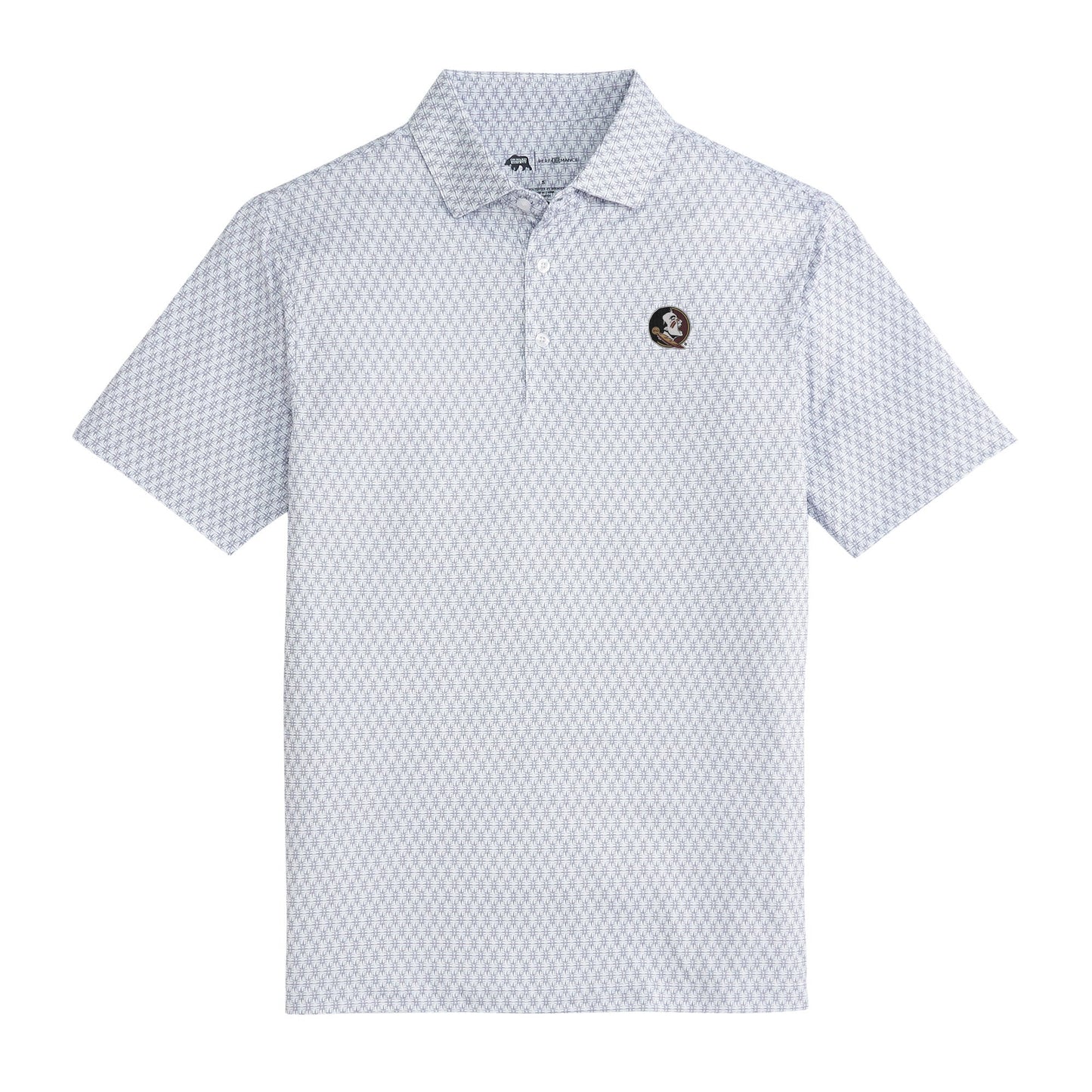 Lake Toxaway CC FSU Tents Printed Performance Polo - White