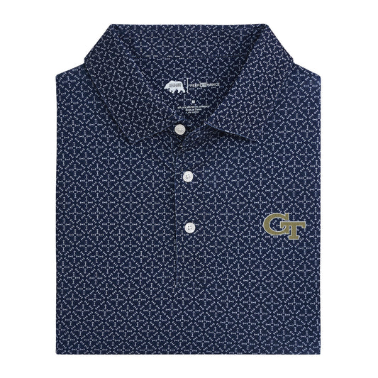 Lake Toxaway CC Georgia Tech Gameday Printed Performance Polo - Naval Academy