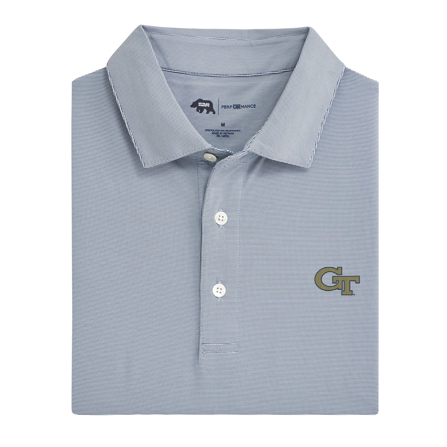Lake Toxaway CC Hairline Stripe Georgia Tech Performance Polo