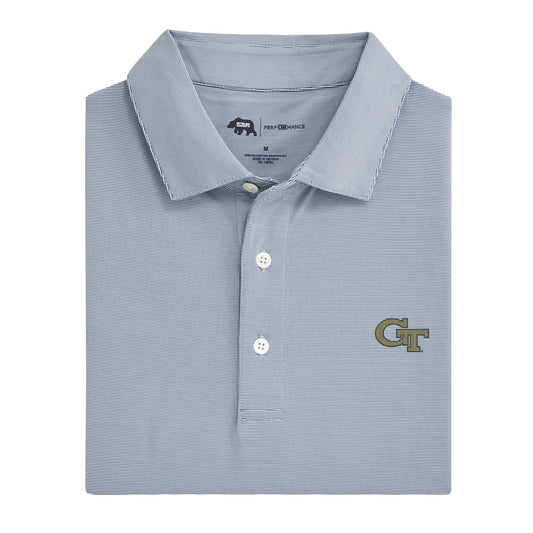 Lake Toxaway CC Hairline Stripe Georgia Tech Performance Polo