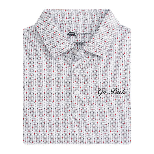 Lake Toxaway CC Go Pack Vintage Script Tailgate Games Printed Performance Polo - Red