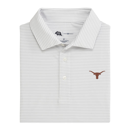 Lake Toxaway CC Texas Longhorn Echo Stripe Performance Polo - Harbor Mist