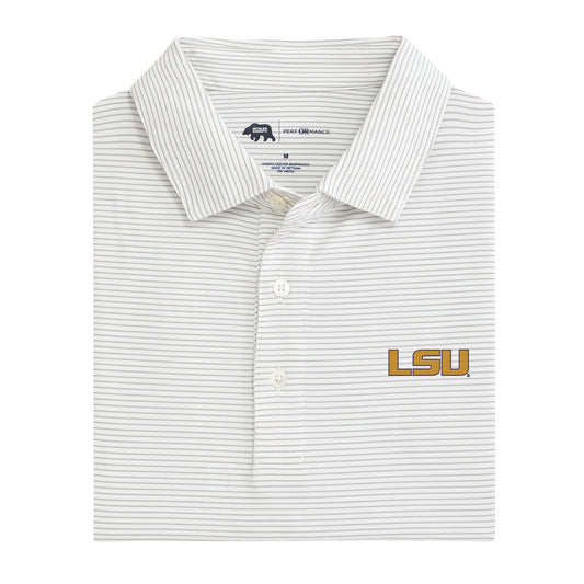Lake Toxaway CC Birdie Stripe LSU Performance Polo