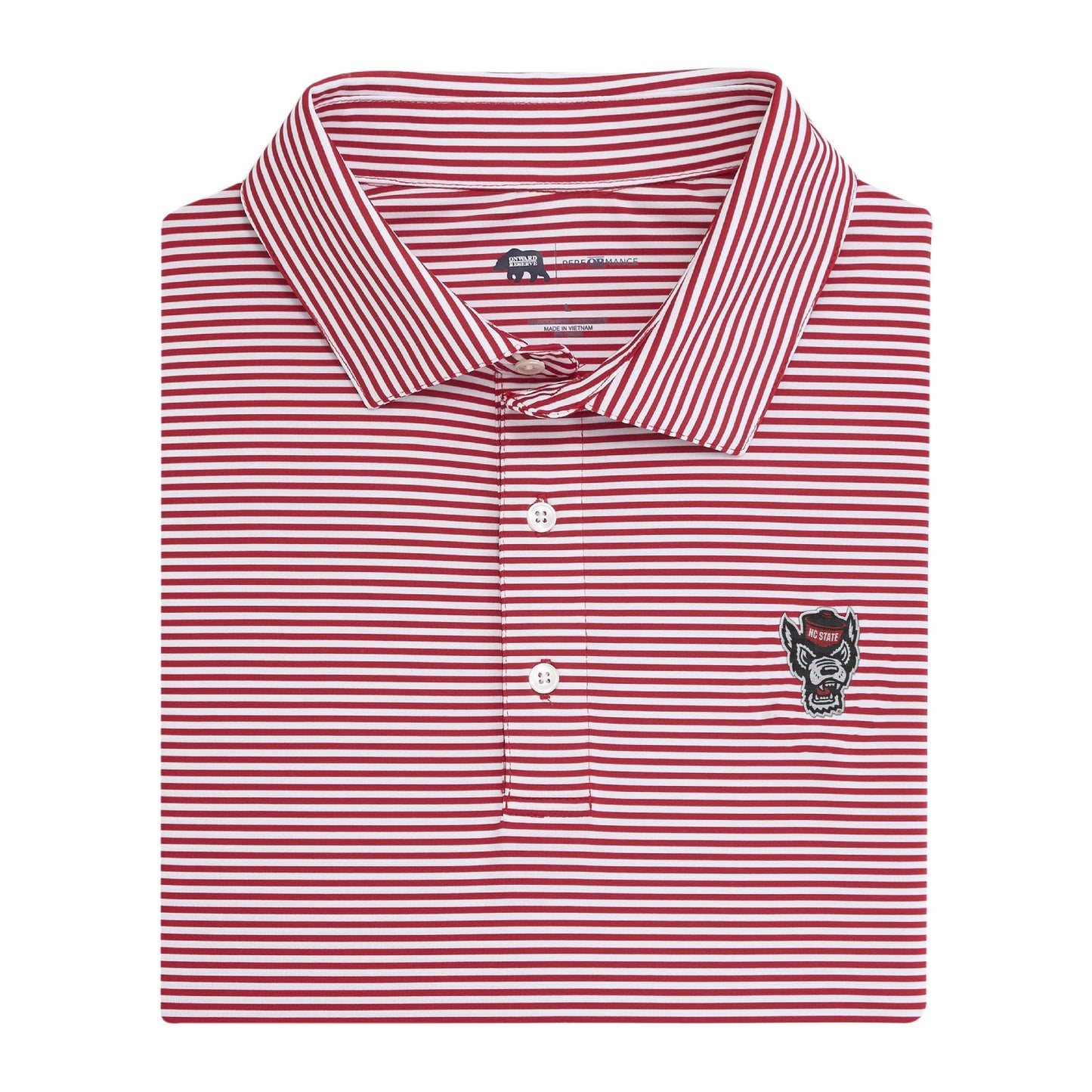 Lake Toxaway CC Tuffy Head Echo Stripe Performance Polo - Red