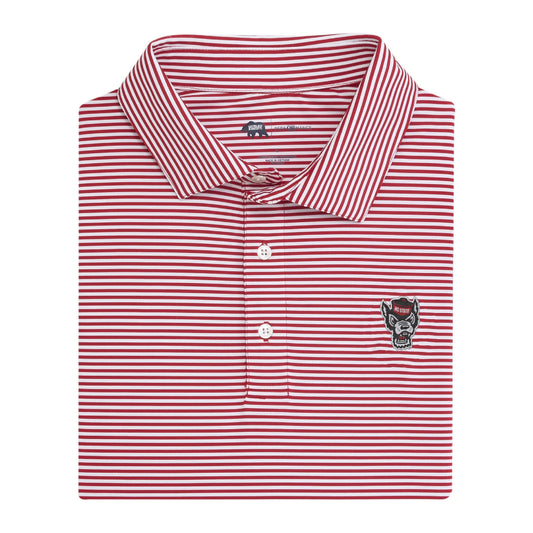 Lake Toxaway CC Tuffy Head Echo Stripe Performance Polo - Red