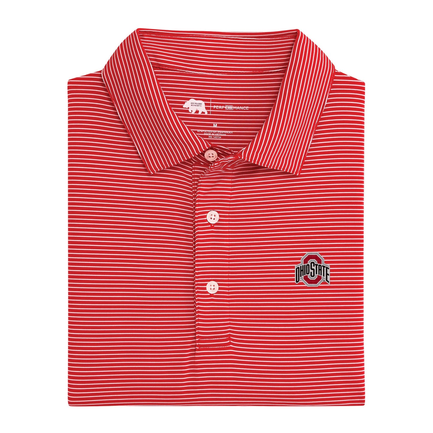 Lake Toxaway CC Birdie Stripe Ohio State Performance Polo