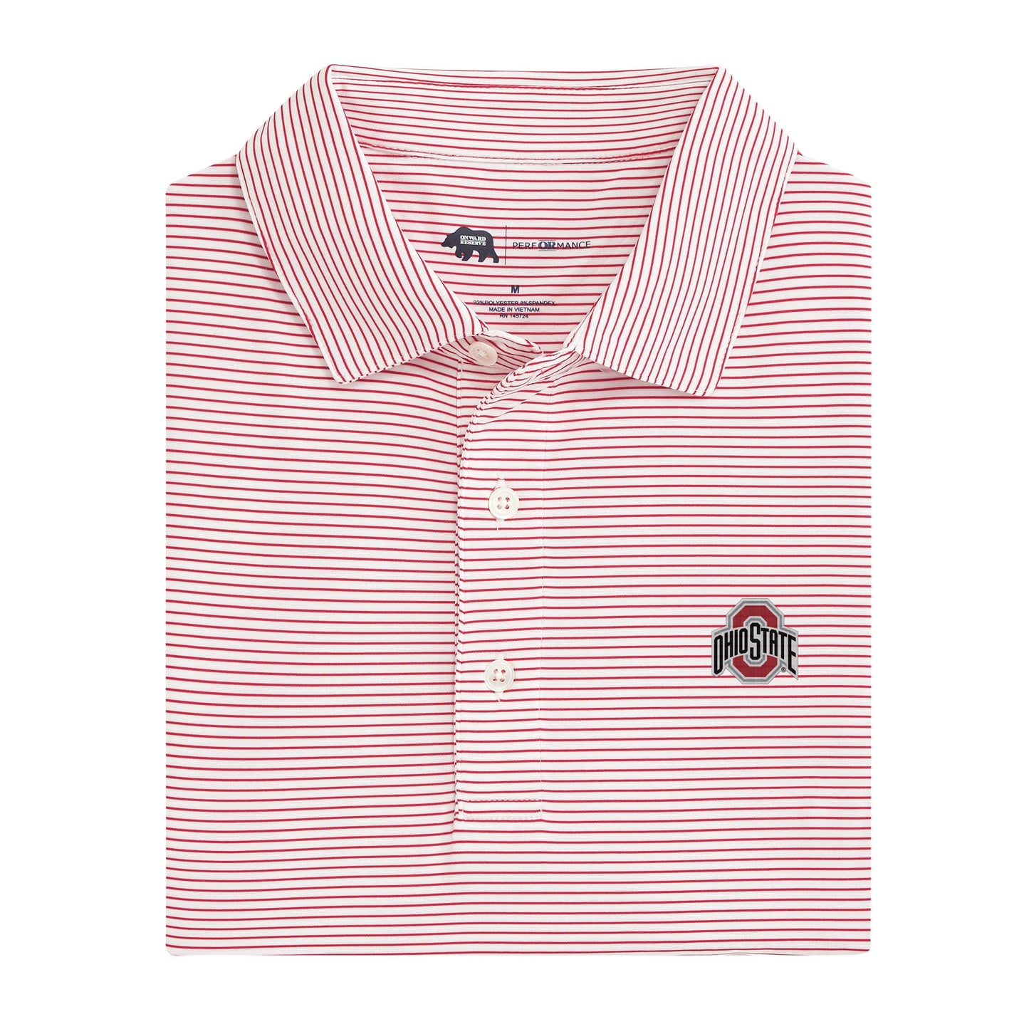 Lake Toxaway CC Birdie Stripe Ohio State Performance Polo