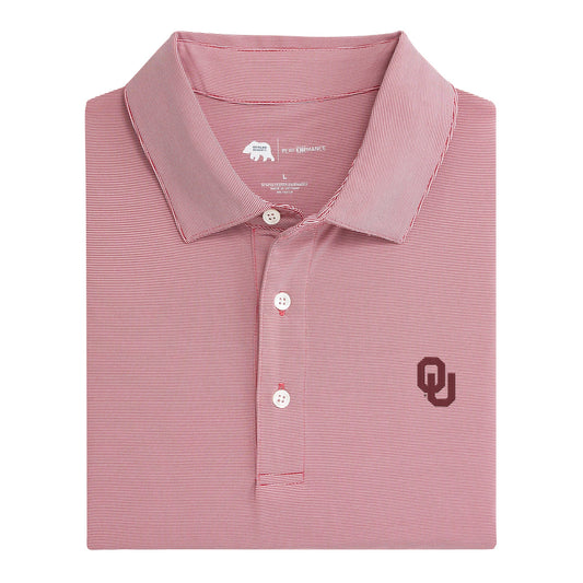 Lake Toxaway CC Hairline Stripe OU Performance Polo