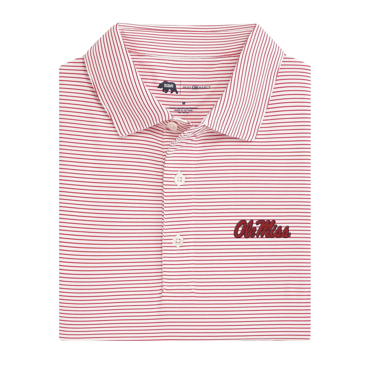 Lake Toxaway CC Ole Miss Birdie Stripe Performance Polo