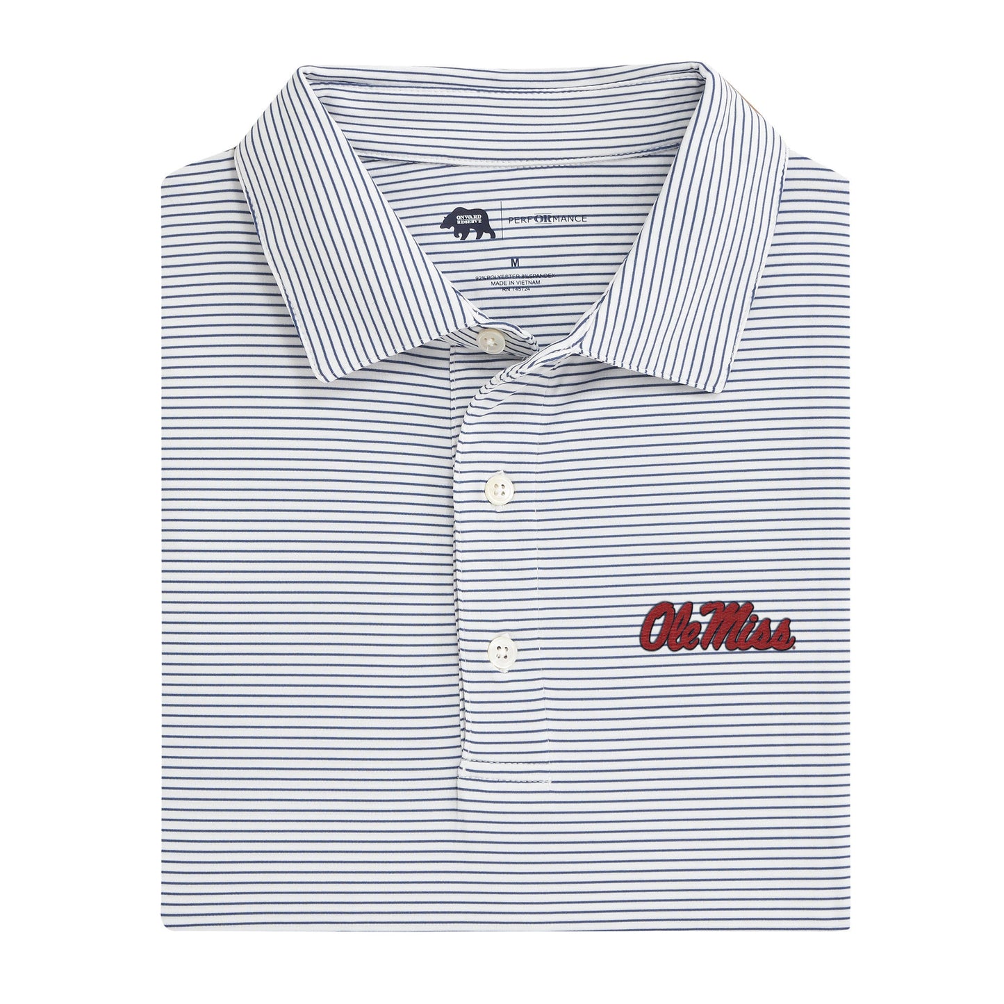 Lake Toxaway CC Ole Miss Birdie Stripe Performance Polo