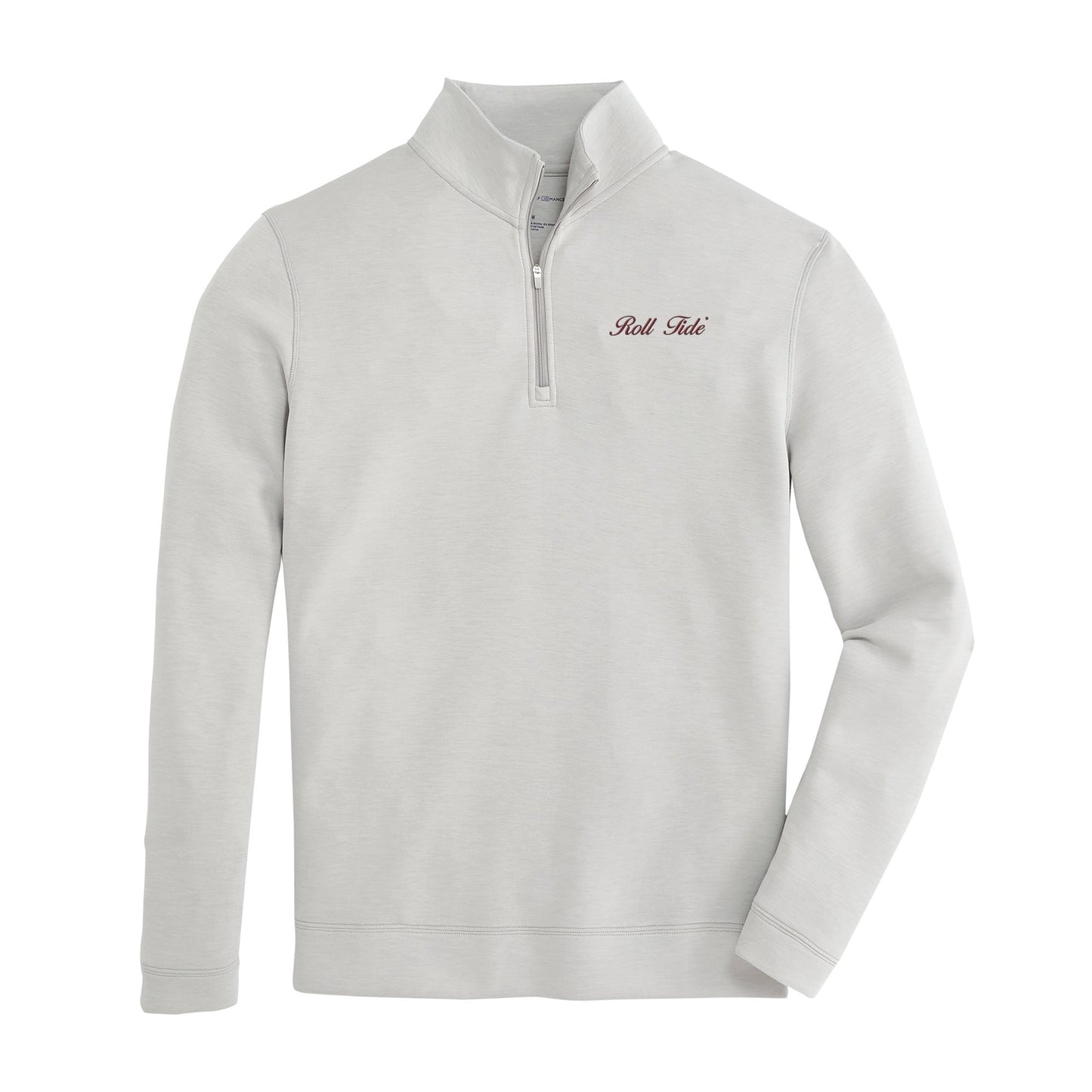 Lake Toxaway CC Roll Tide Vintage Script Yeager Performance Pullover - Mirage Grey