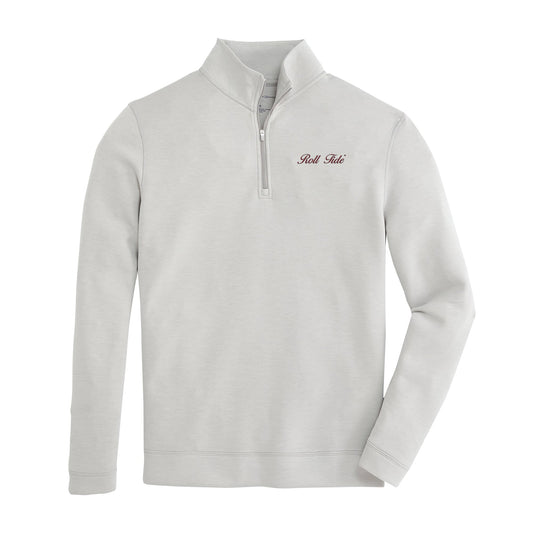 Lake Toxaway CC Roll Tide Vintage Script Yeager Performance Pullover - Mirage Grey