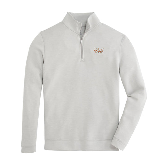 Lake Toxaway CC Vols Vintage Script Yeager Performance Pullover - Mirage Grey