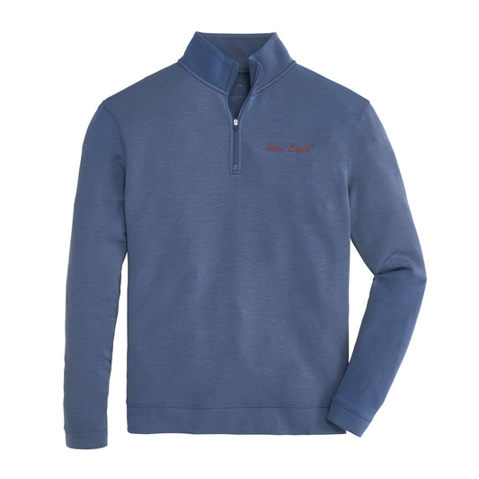 Lake Toxaway CC War Eagle Vintage Script Yeager Performance Pullover - Vintage Indigo