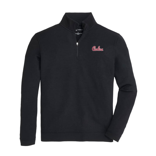 Lake Toxaway CC South Carolina Script Yeager Performance Quarter Zip - Black