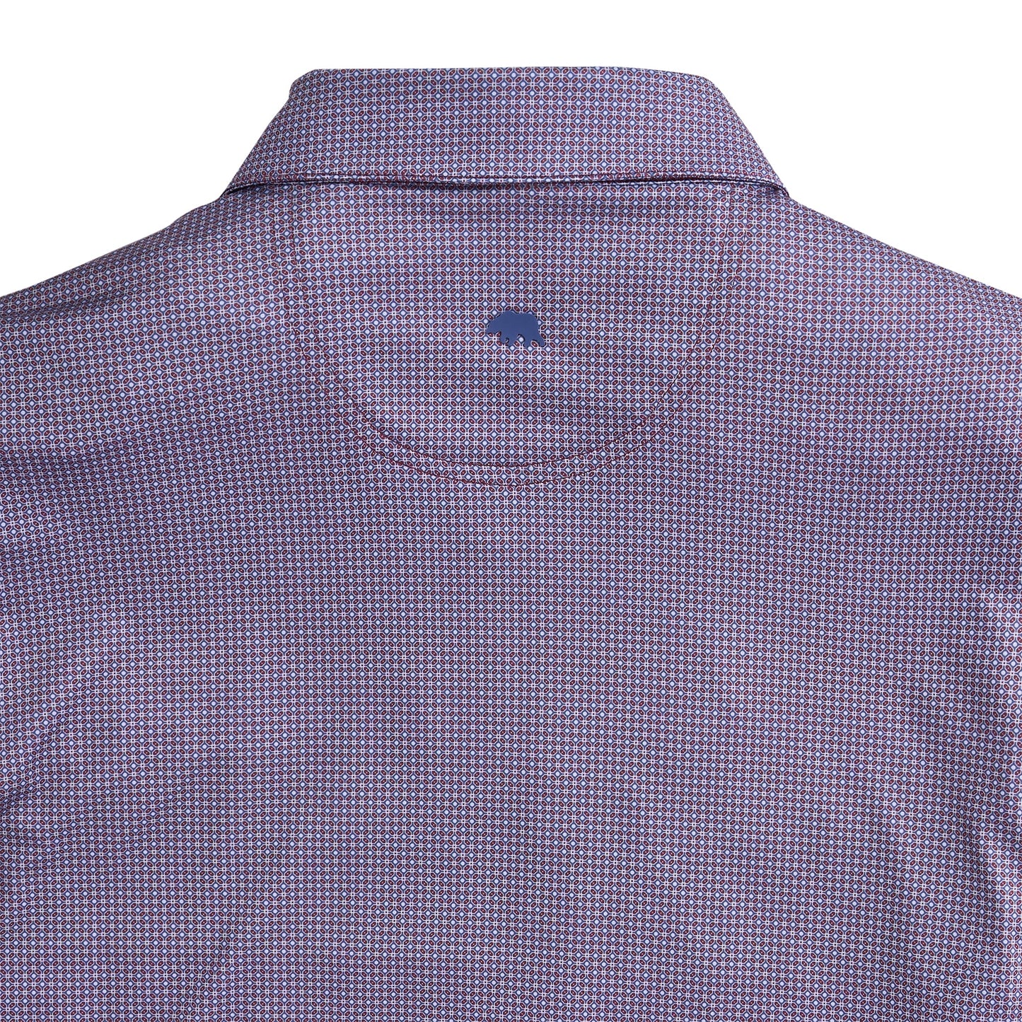 Range Printed Performance Polo - Zinfandel