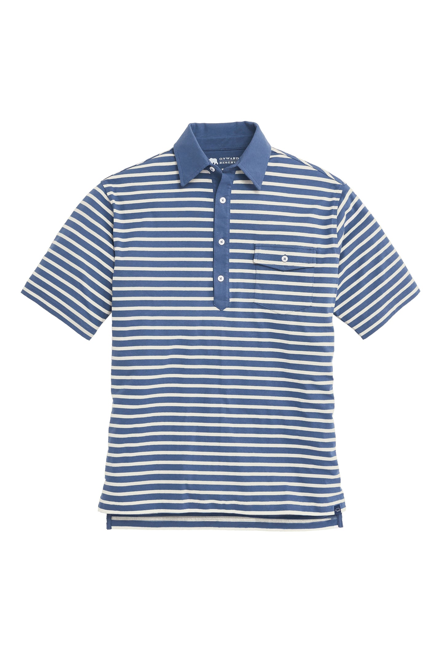 Racquet Club Old School Polo - Blue Indigo