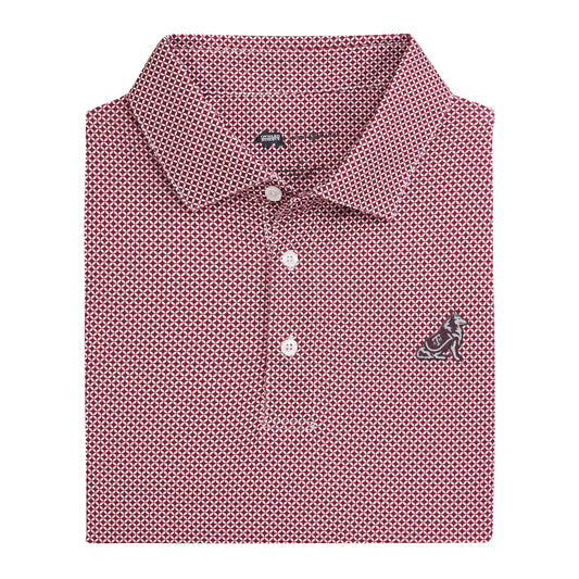 Lake Toxaway CC Texas A&M Scope Printed Performance Polo - Maroon