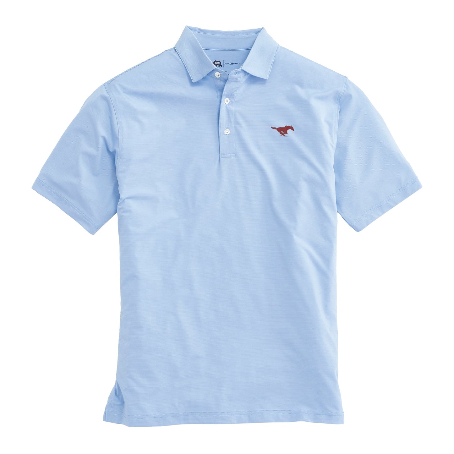 Lake Toxaway CC SMU Hairline Stripe Performance Polo - Sky