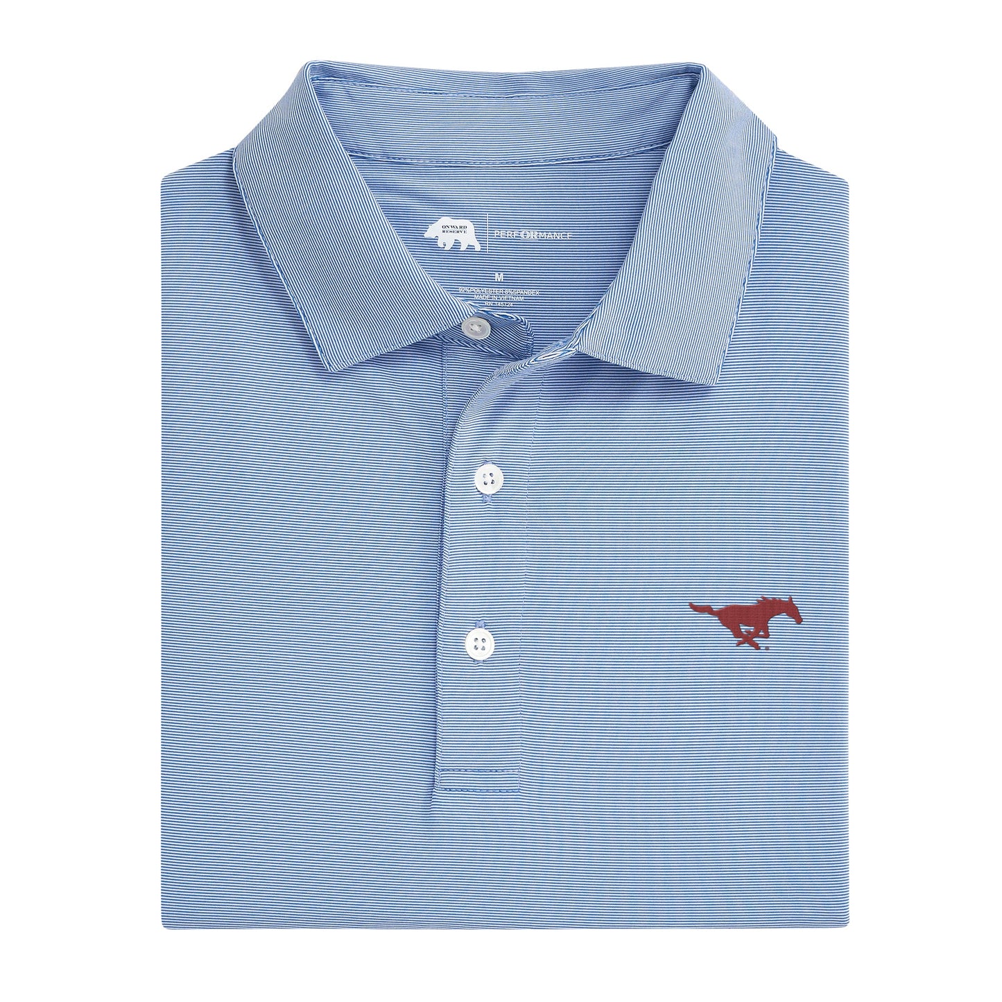 Lake Toxaway CC SMU Hairline Stripe Performance Polo