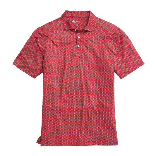 Lake Toxaway CC Standing Bulldog Printed Polo - Red
