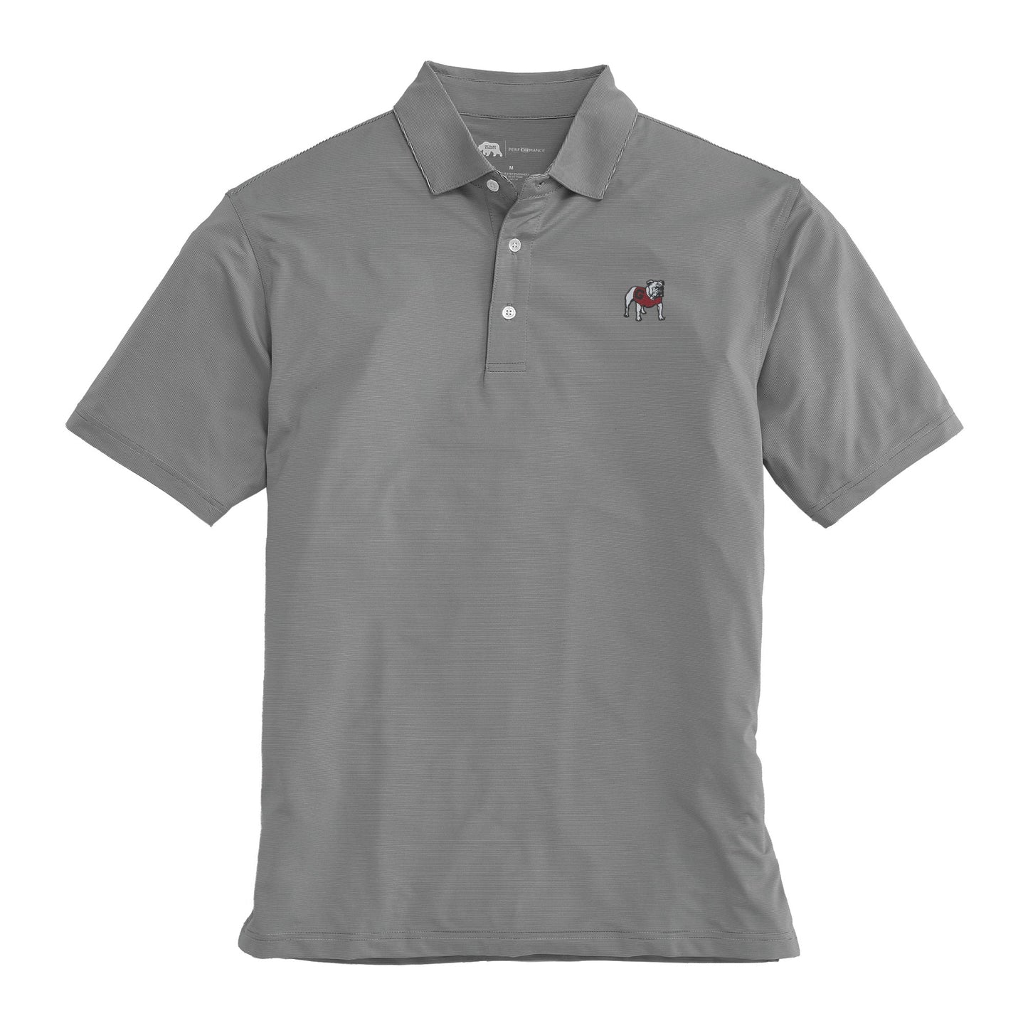 Lake Toxaway CC Standing Bulldog Hairline Stripe Polo
