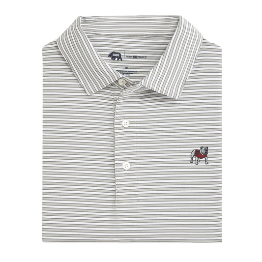 Lake Toxaway CC Mulligan Stripe Standing Bulldog Performance Polo