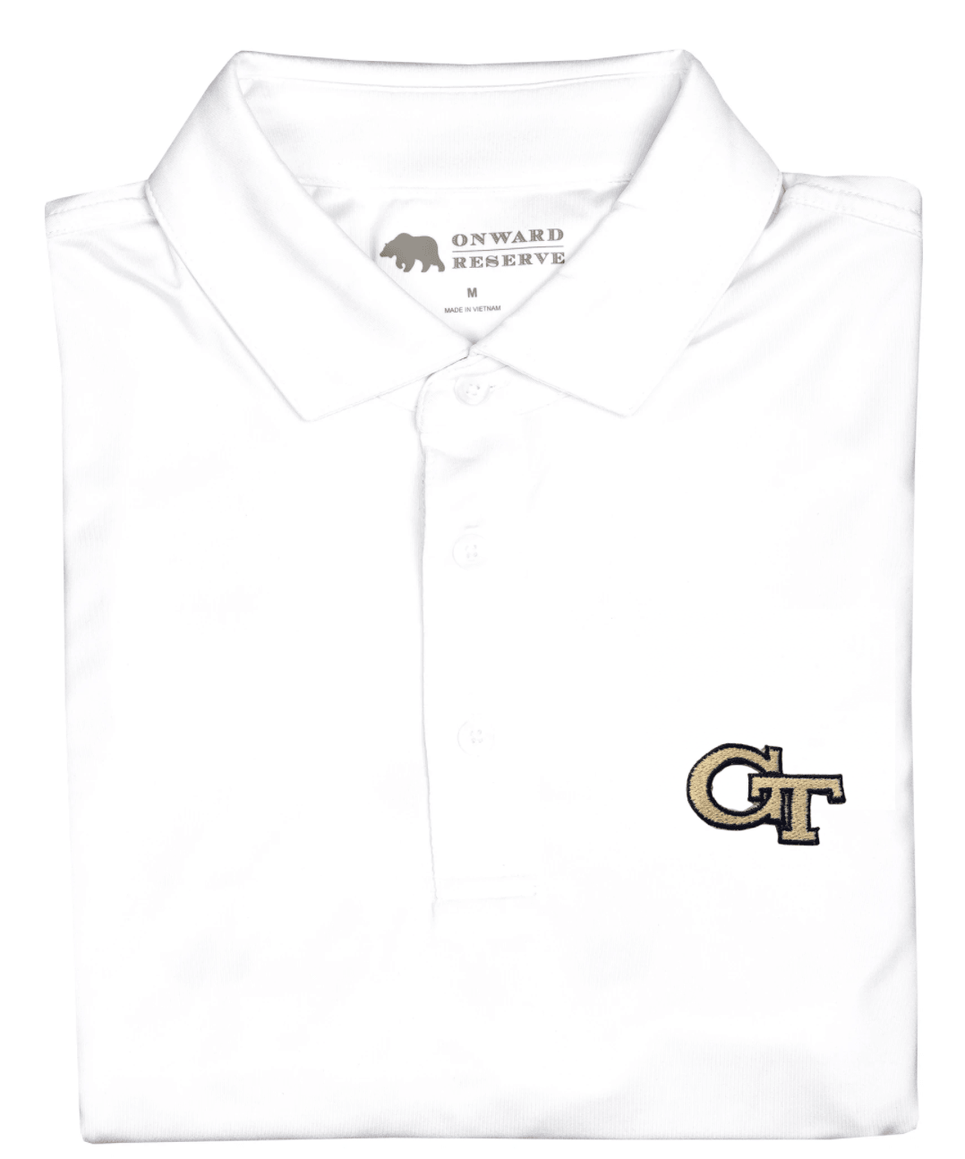 Solid Georgia Tech Performance Polo - Onward Reserve