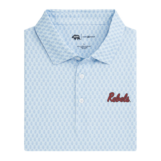 Lake Toxaway CC Ole Miss Rebels Tents Printed Performance Polo - Open Air