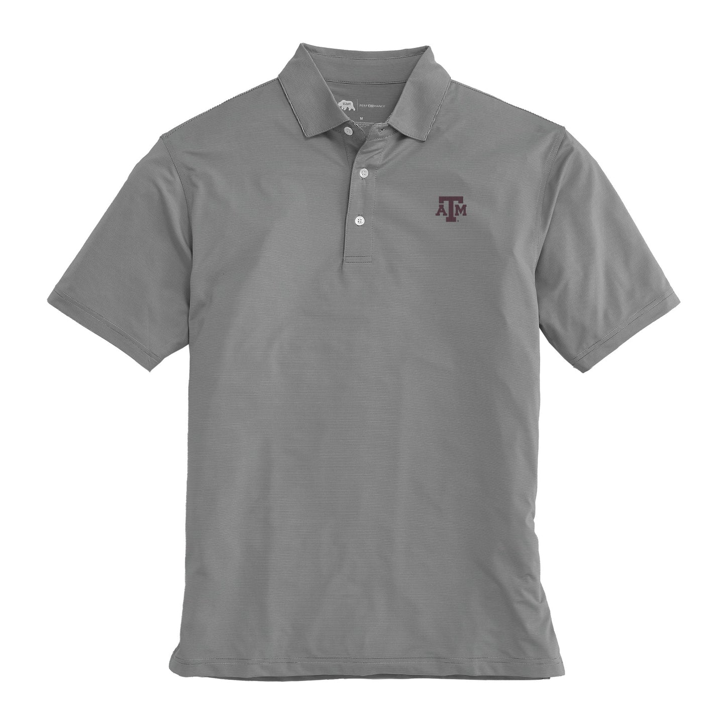 Lake Toxaway CC Hairline Stripe Texas A&M Performance Polo