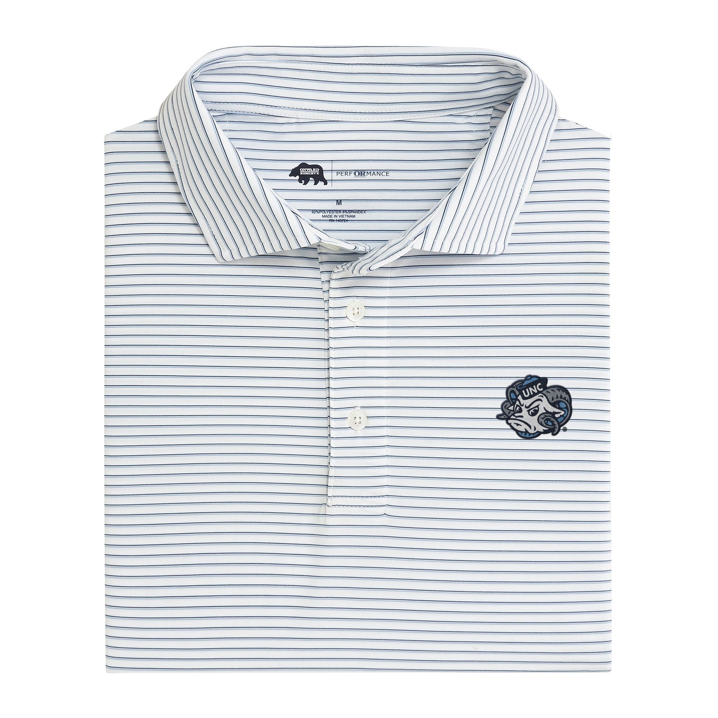 Lake Toxaway CC UNC Ram Scout Stripe Performance Polo - True Navy