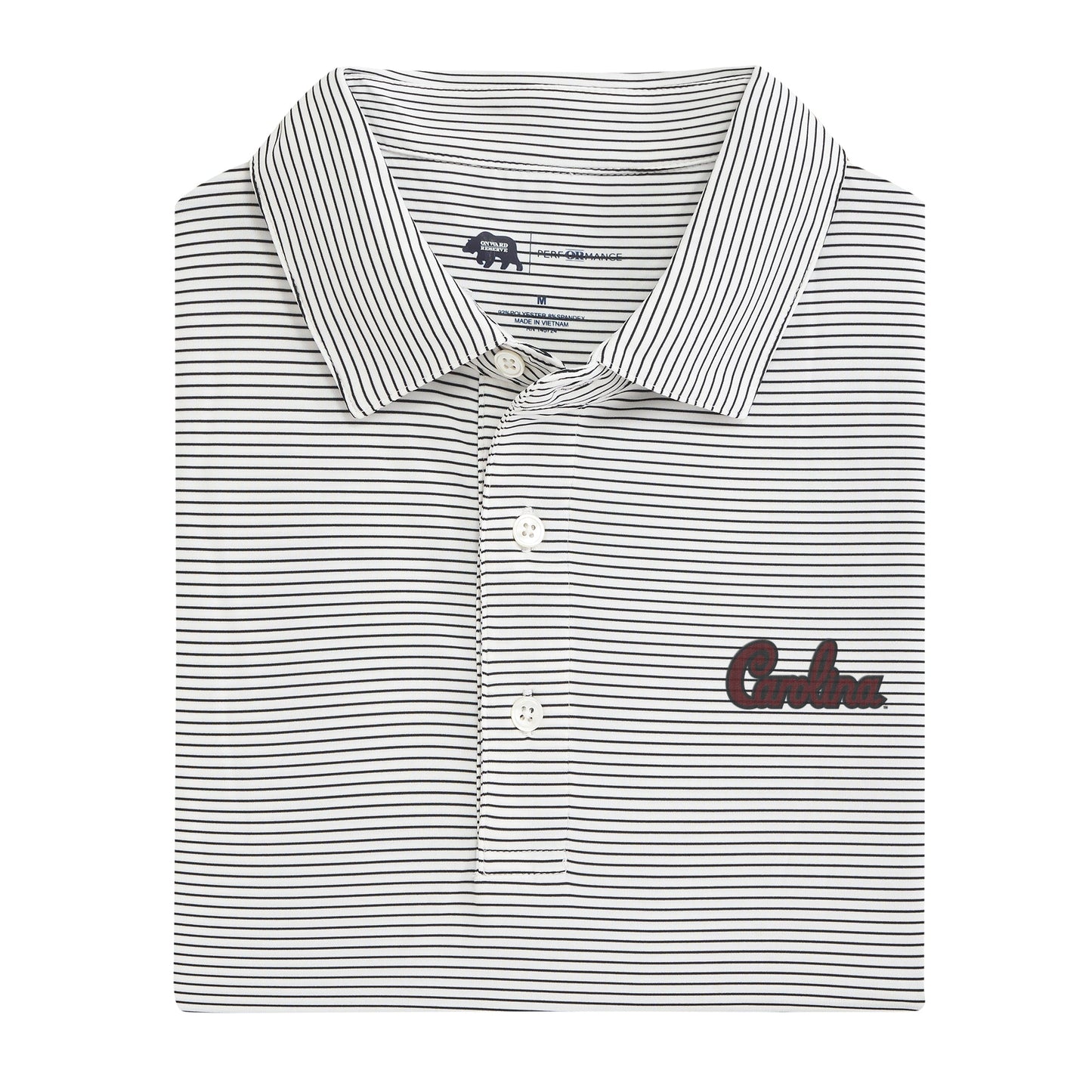 Lake Toxaway CC University of South Carolina Script Birdie Stripe Performance Polo