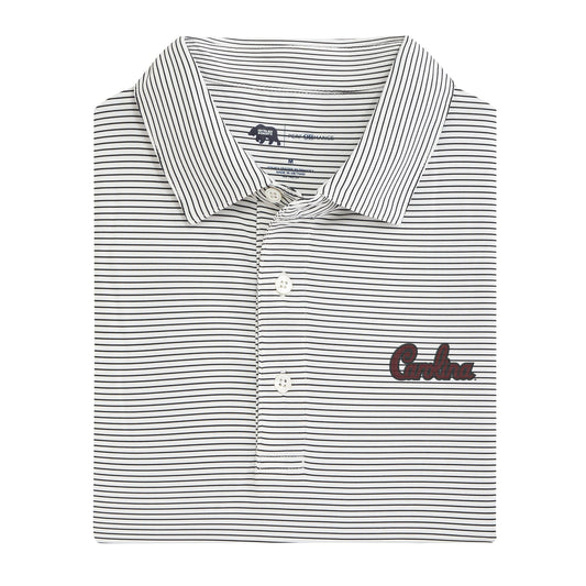 Lake Toxaway CC University of South Carolina Script Birdie Stripe Performance Polo