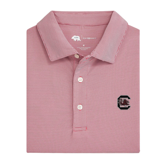Lake Toxaway CC University of South Carolina Hairline Stripe Performance Polo