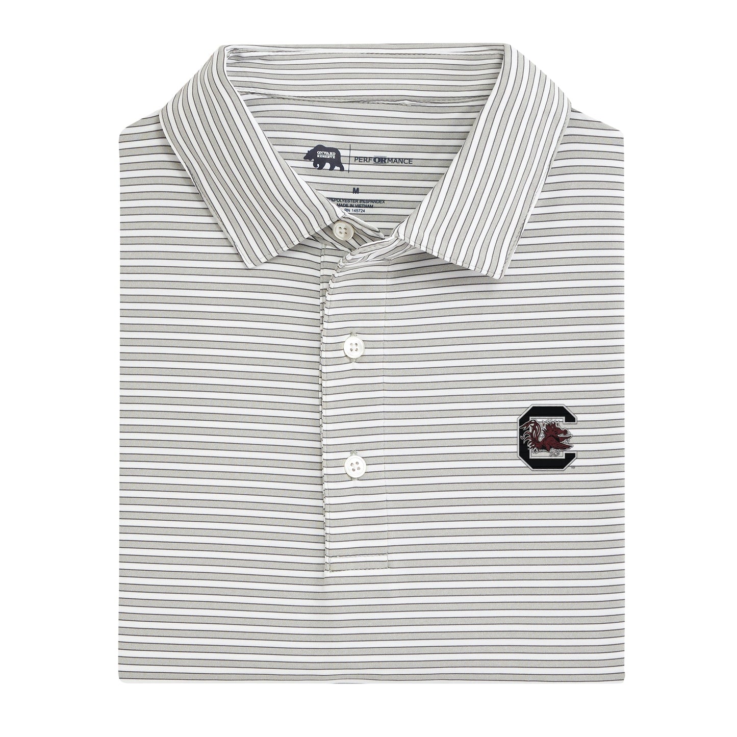 Lake Toxaway CC University of South Carolina Mulligan Stripe Performance Polo