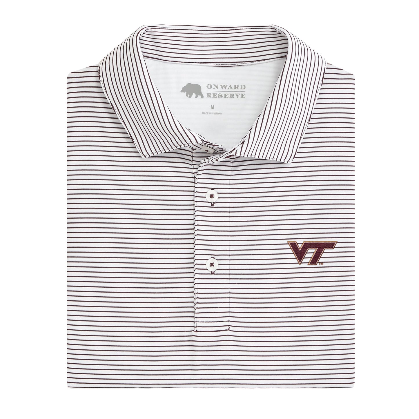 Lake Toxaway CC Virginia Tech Birdie Stripe Performance Polo