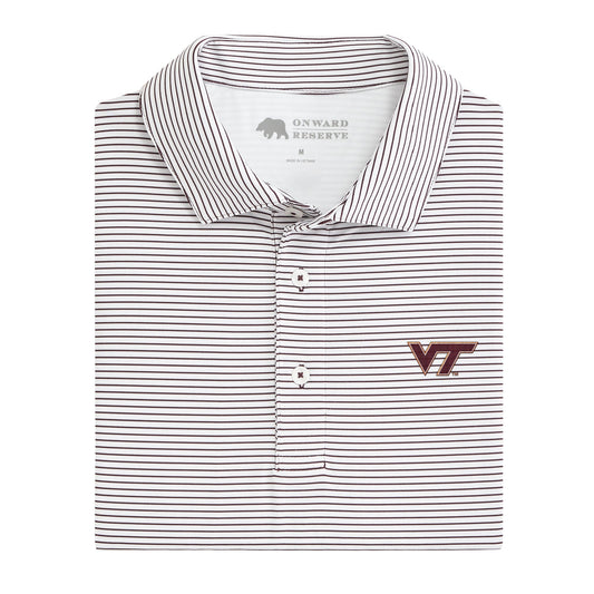 Lake Toxaway CC Virginia Tech Birdie Stripe Performance Polo