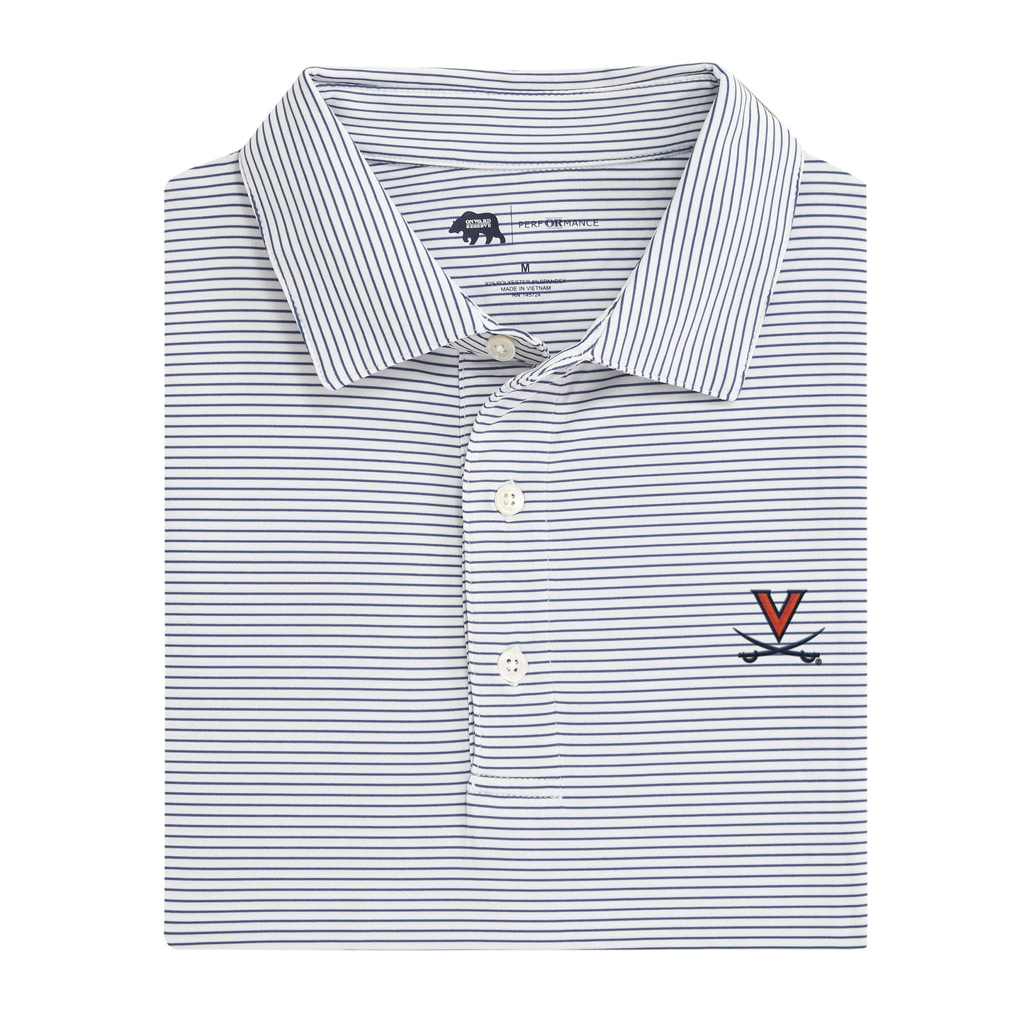 Lake Toxaway CC Virginia Birdie Stripe Performance Polo