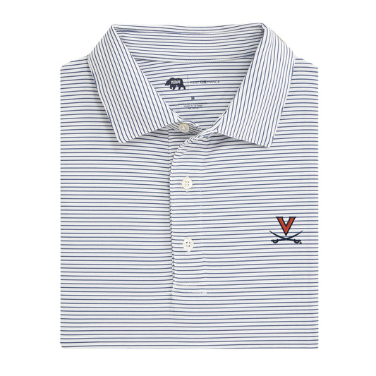 Lake Toxaway CC Virginia Birdie Stripe Performance Polo