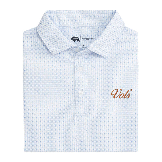 Lake Toxaway CC Vols Vintage Script Tailgate Games Printed Performance Polo - Open Air