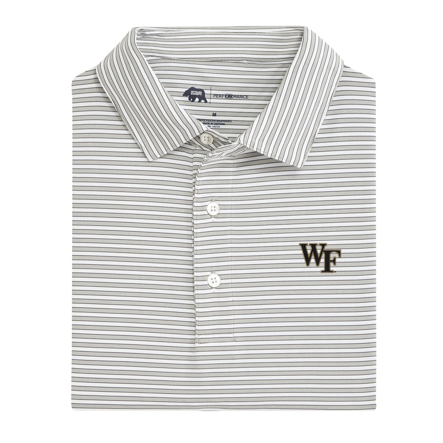 Lake Toxaway CC Wake Forest Mulligan Stripe Performance Polo