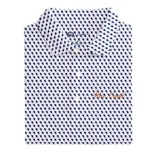 Lake Toxaway CC Auburn War Eagle Printed Performance Polo - White