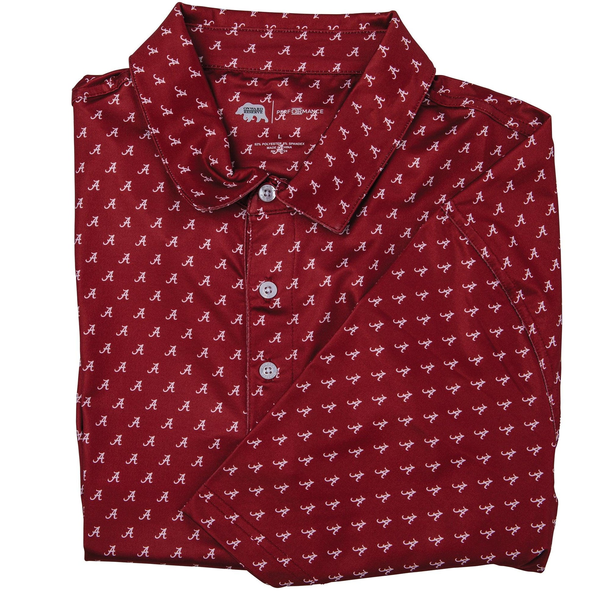 Alabama Printed Performance Polo - Onward Reserve