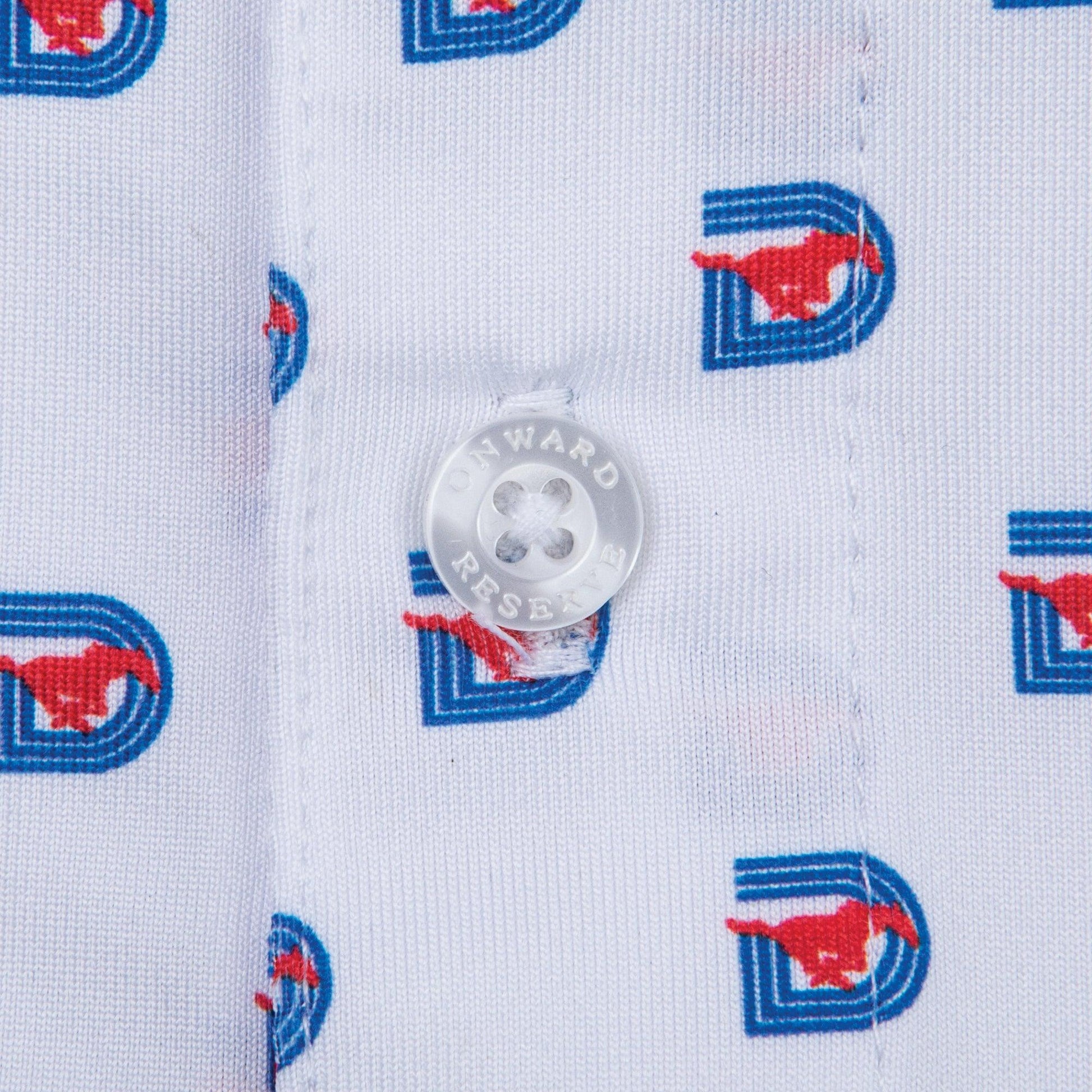 SMU Triple D Printed Performance Polo - Onward Reserve