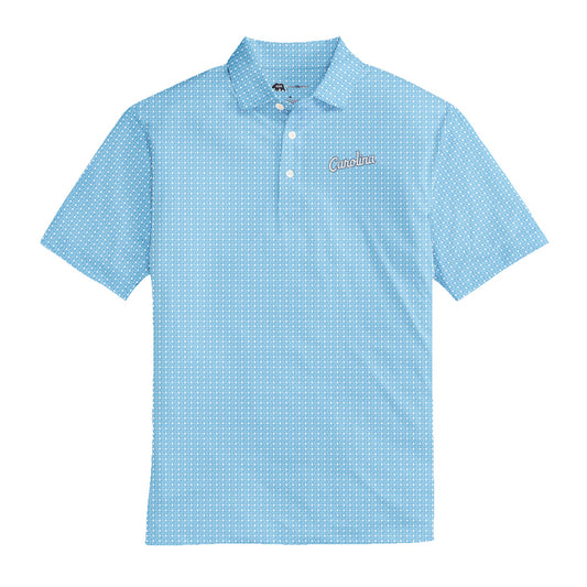 Lake Toxaway CC UNC Tile Printed Performance Polo - White