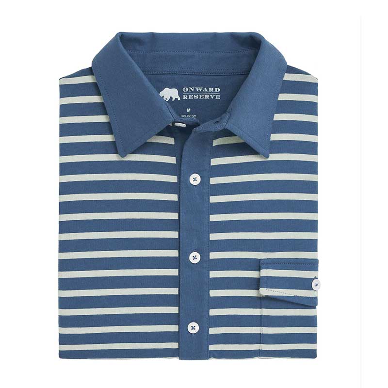 Racquet Club Old School Polo - Blue Indigo