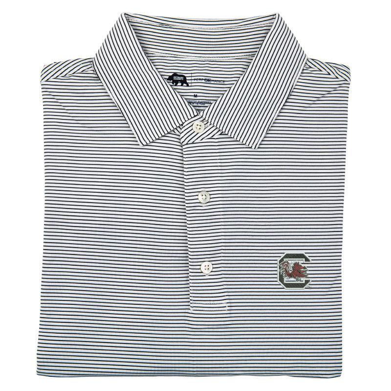 Lake Toxaway CC University of South Carolina Birdie Stripe Performance Polo