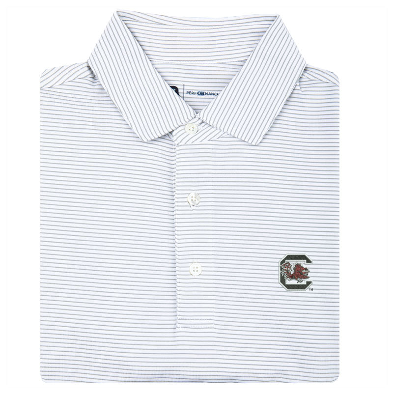 Lake Toxaway CC University of South Carolina Birdie Stripe Performance Polo