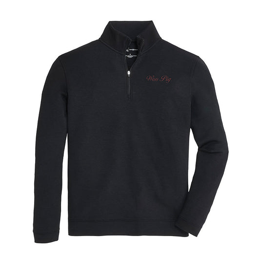 Lake Toxaway CC Woo Pig Vintage Script Yeager Performance Pullover - Black